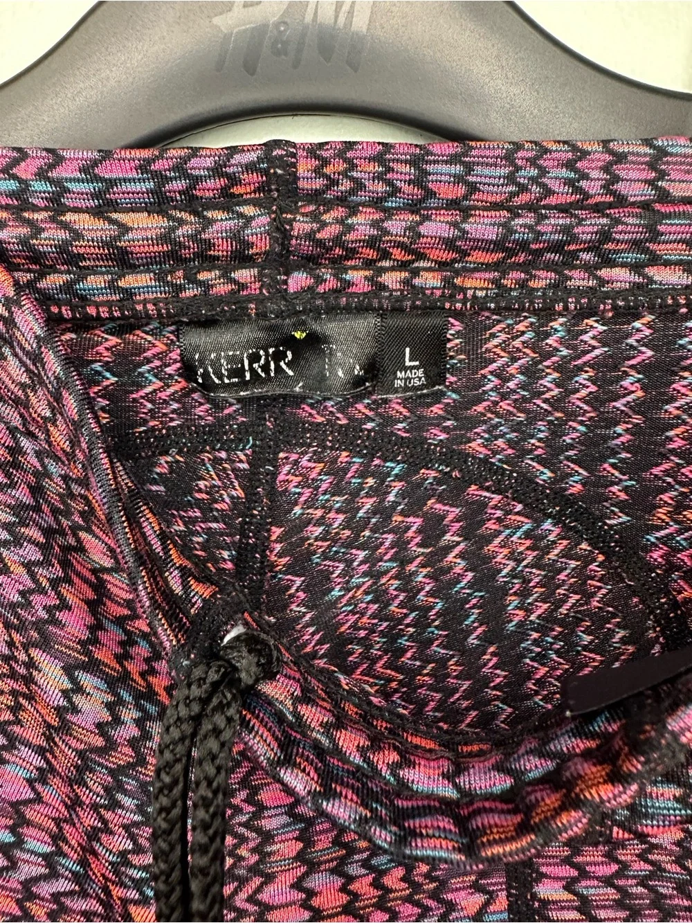 Kerrits Kids Fleece Lite II Knee Patch Riding Tights - Fun Pink Print! Large